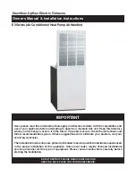 Предварительный просмотр 1 страницы Nordyne Air Conditioner / Heat Pump Air Handler Owner'S Manual & Installation Instructions