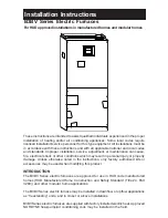 Nordyne B3BV Series Installation Instructions Manual preview