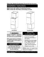 Nordyne M2RC-080 Installation Instructions Manual preview