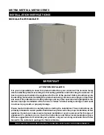 Nordyne MB7BM Series Installation Instructions Manual preview