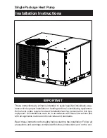 Nordyne Q4RD 060 Installation Instructions Manual preview