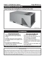 Nordyne R6GP-072 Series Installation Instructions Manual preview