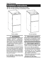 Nordyne + RC 92+ Installation Instructions Manual preview