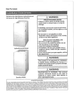 Nordyne SA series Installation Instructions Manual preview