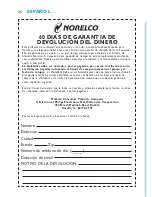 Preview for 26 page of Norelco 422203604420 User Manual