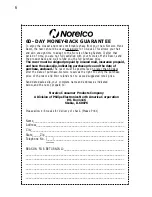 Preview for 6 page of Norelco 5814 Manual