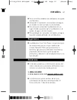 Preview for 36 page of Norelco 6701X/43 User Manual