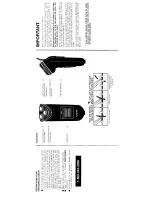 Preview for 3 page of Norelco 725RL User Manual