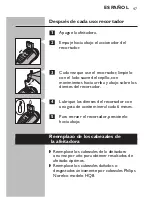 Preview for 47 page of Norelco at811 Directions For Use Manual