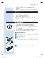 Preview for 21 page of Norelco AXE XA525 User Manual