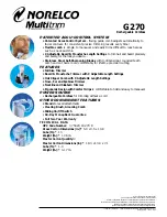 Preview for 2 page of Norelco G270 Specifications