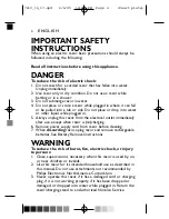 Предварительный просмотр 4 страницы Norelco Norelco Quadra 7616X Owner'S Manual