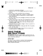 Предварительный просмотр 5 страницы Norelco Norelco Quadra 7616X Owner'S Manual