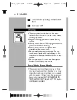 Предварительный просмотр 14 страницы Norelco Norelco Quadra 7616X Owner'S Manual