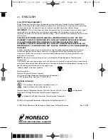 Preview for 24 page of Norelco Spectra 8831XL User Manual