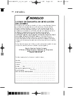 Preview for 28 page of Norelco Spectra 8831XL User Manual