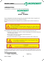 Preview for 4 page of NOREMAT AXIONA 45 Operator'S Manual