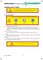 Preview for 7 page of NOREMAT AXIONA 45 Operator'S Manual