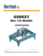 Preview for 1 page of Norfield 4800XY Operator'S Manual