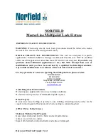 Preview for 1 page of Norfield MasterLine Multipoint Lock Fixture Manual