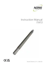 NORIS FA13 Series Instruction Manual предпросмотр