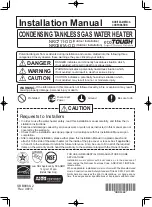 Preview for 1 page of Noritz ecoTOUGH NRC661-OD-LP Installation Manual