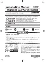 Preview for 1 page of Noritz GQ-2457WS-FFA US Installation Manual