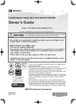 Noritz GQ-C3259WZ-FF US Owner'S Manual preview