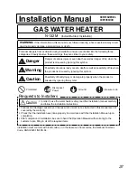 Preview for 37 page of Noritz N-132M Owner'S Manual And Installation Manual