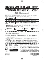 Noritz NR501-OD Installation Manual preview