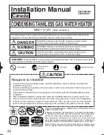 Предварительный просмотр 34 страницы Noritz NRC111-SV Installation Manual