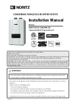 Preview for 1 page of Noritz NRCP111-DV Installation Manual