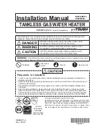 Noritz proTOUGH NR981-DVC Installation Manual preview