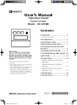 Noritz RC-9018M User Manual preview