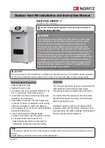 Preview for 1 page of Noritz VCK-NRCP-1 Installation And Instruction Manual