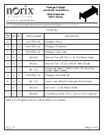 norix Protege II Single PROT100 Series Assembly Instructions предпросмотр