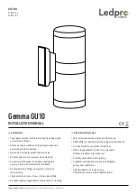 NORLUX Ledpro Gemma GU10 Installation Manual preview