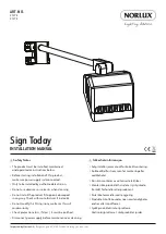 Preview for 1 page of NORLUX Sign Today 2127-2 Installation Manual