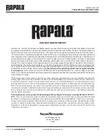 Preview for 11 page of NORMARC Rapala CRUZER M1 Operator'S Manual