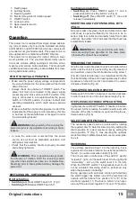 Preview for 17 page of Normfest BMK720W Original Instructions Manual