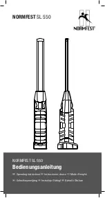 Normfest SL 550 Operating Instructions Manual preview