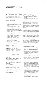 Preview for 4 page of Normfest UL 200 Operating Instructions Manual