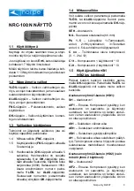 Предварительный просмотр 3 страницы Norpe NRC-100 Service Instructions Manual