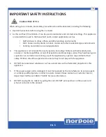 Preview for 5 page of NORPOLE EWCIM350S User Manual