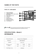 Предварительный просмотр 4 страницы NORPOLE NPDR340STE User Manual