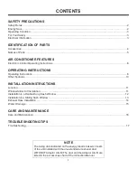 Preview for 2 page of NORPOLE NPPAC8KW User Manual