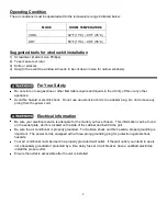 Preview for 4 page of NORPOLE NPPAC8KW User Manual