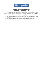 Preview for 2 page of NORPOLE NPRAC10KEWMZ1 User Manual