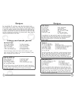 Preview for 4 page of Norpro Sauce Master II Operating Instructions & Recipe Book