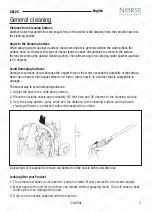 Preview for 7 page of NORSE PROFESSIONAL SK125 Operation Manual